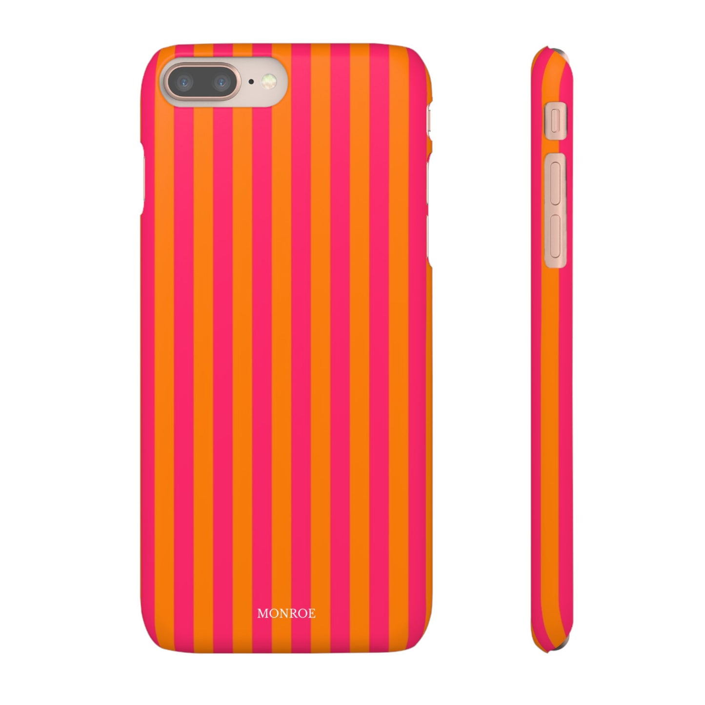 Striped Orange & Pink Case