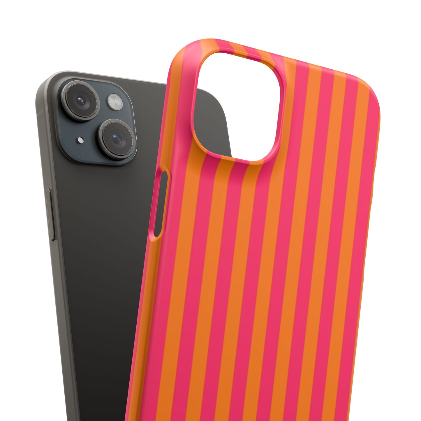 Striped Orange & Pink Case