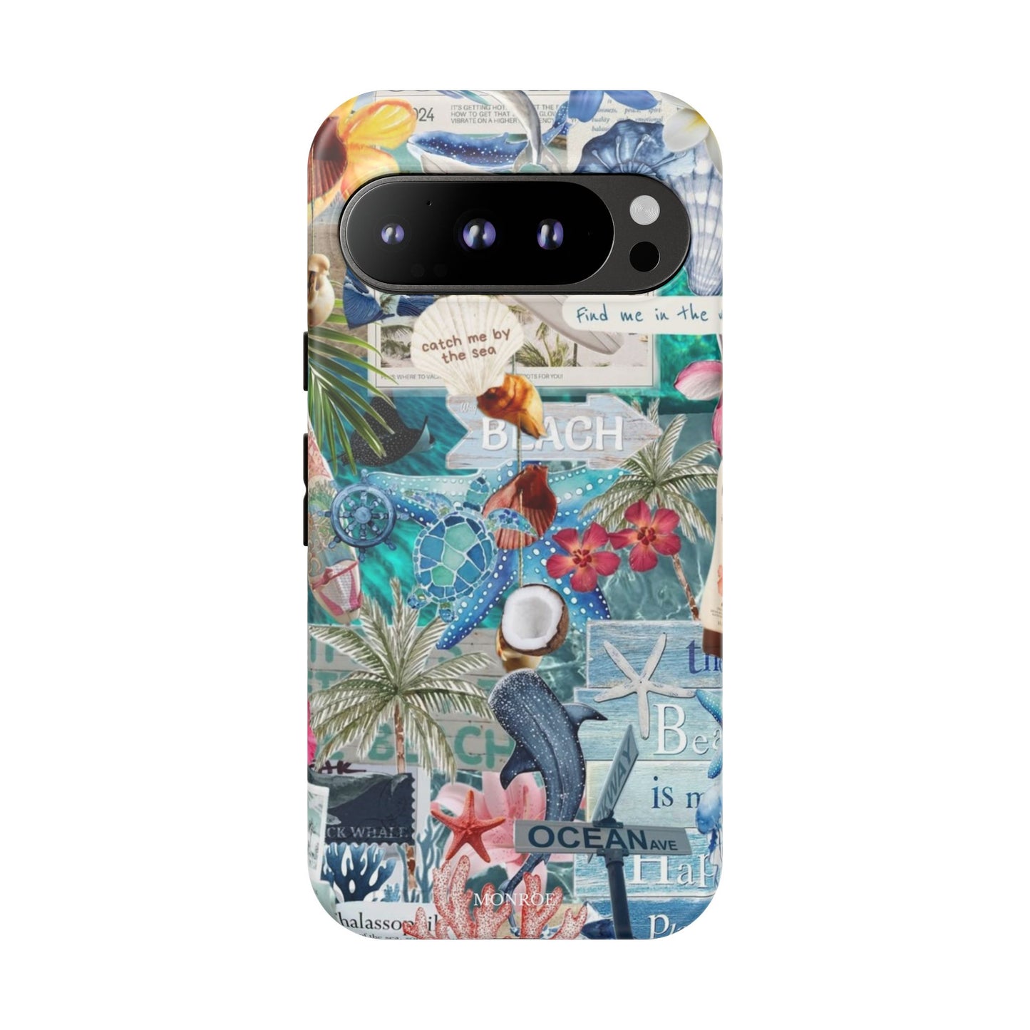 Tropical Beach Collage Tough Case