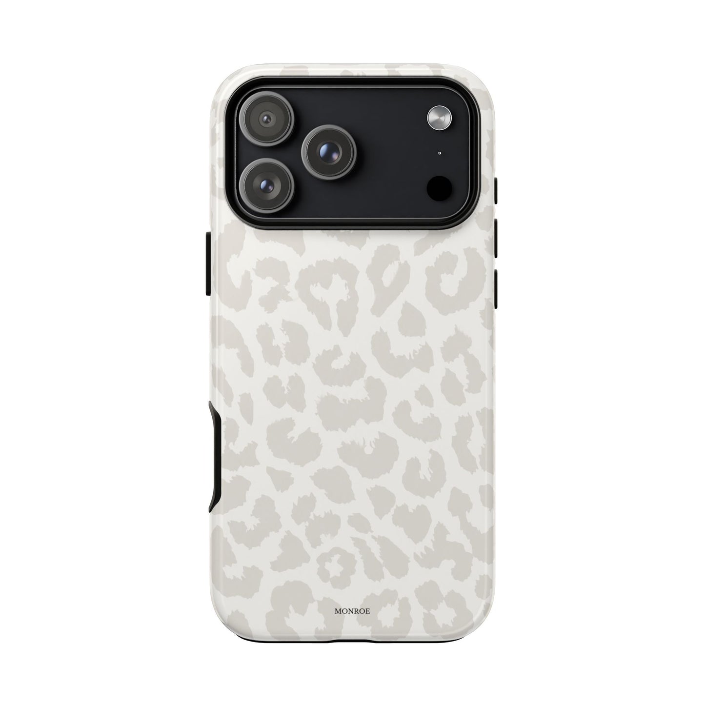 White Leopard Print Tough Case