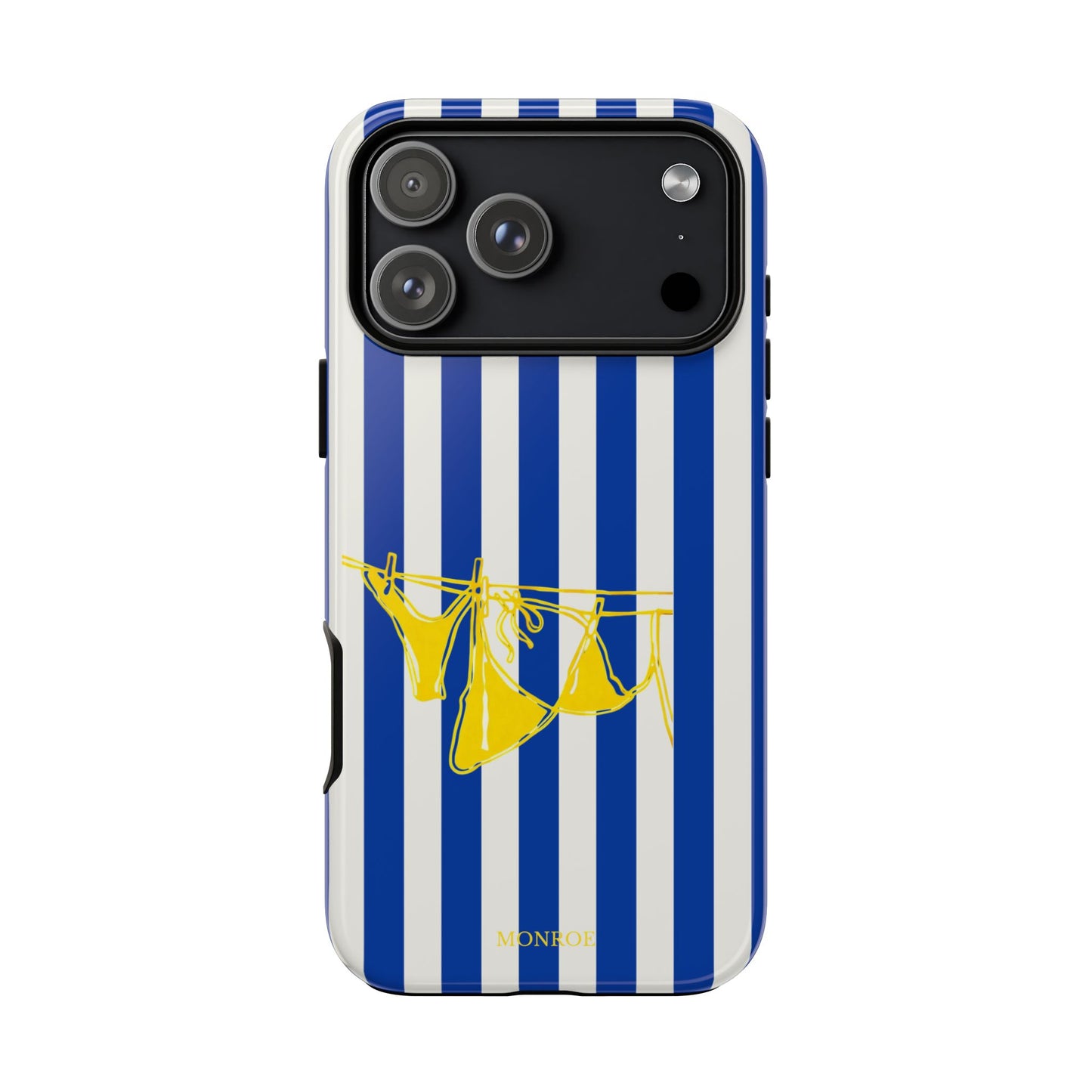 Blue Stripe Beach Art Tough Case