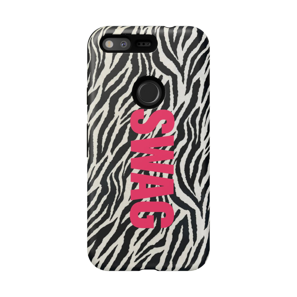 'SWAG' Zebra Print Tough Case
