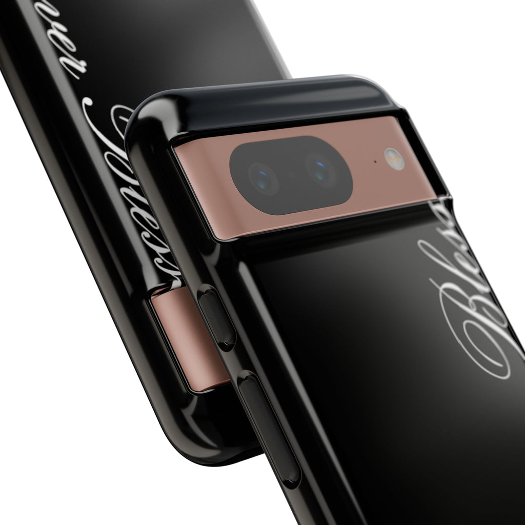 "Forever Blessed" Black Phone Cover
