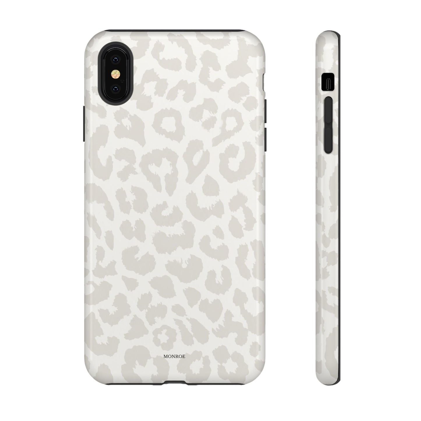 White Leopard Print Tough Case