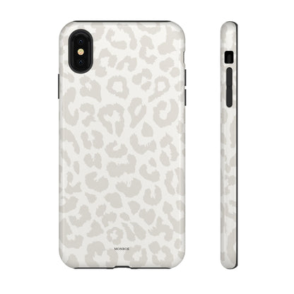 White Leopard Print Tough Case