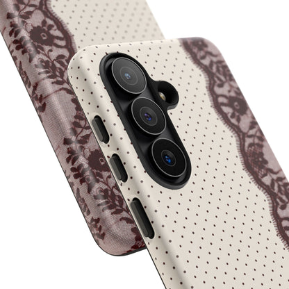 Burgundy Lace Edge Tough Case