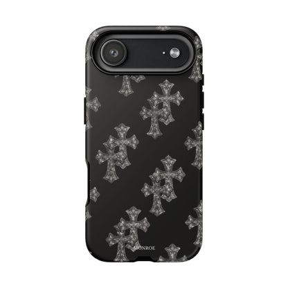 Black Crystal Cross Tough Case