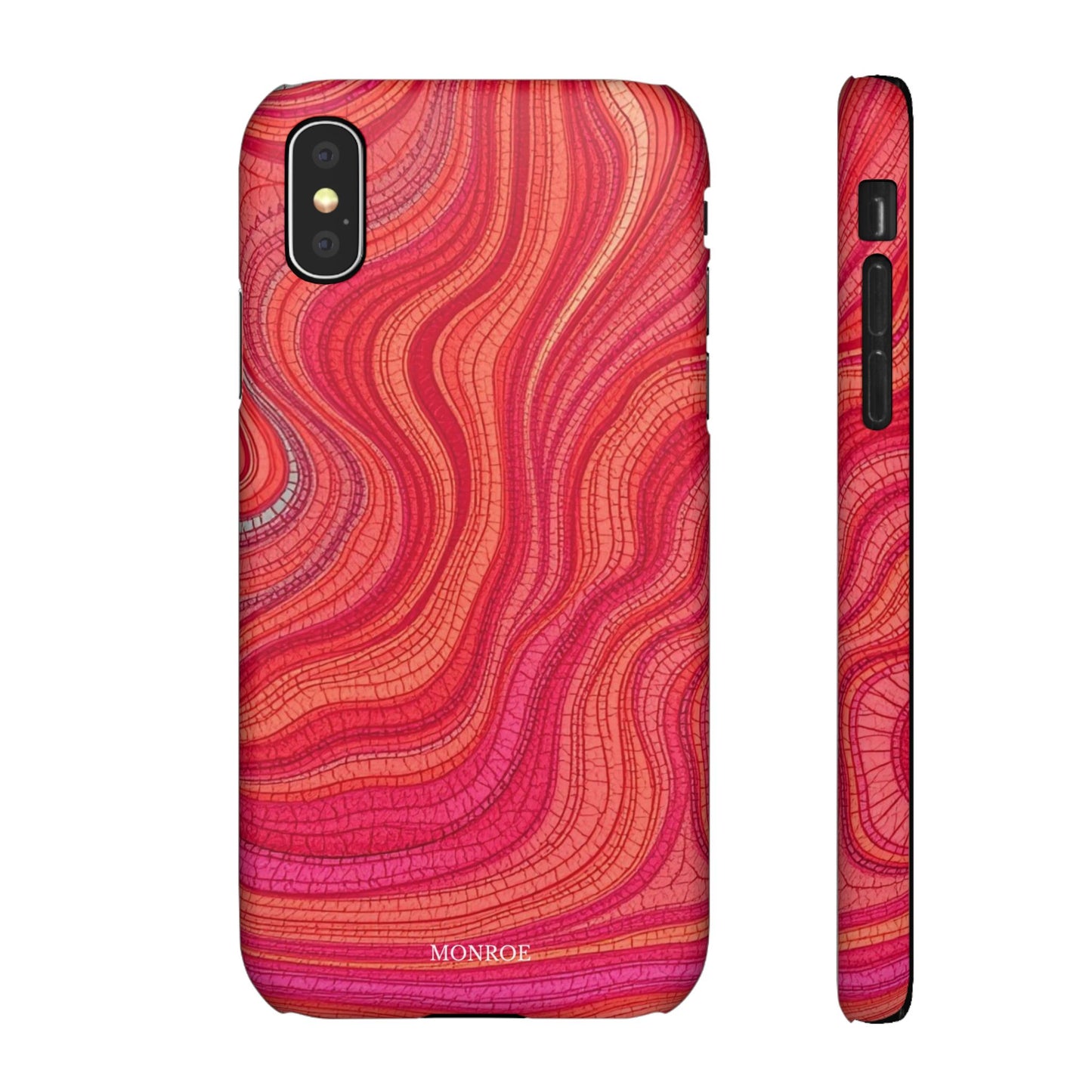 Retro Wavy Red Case