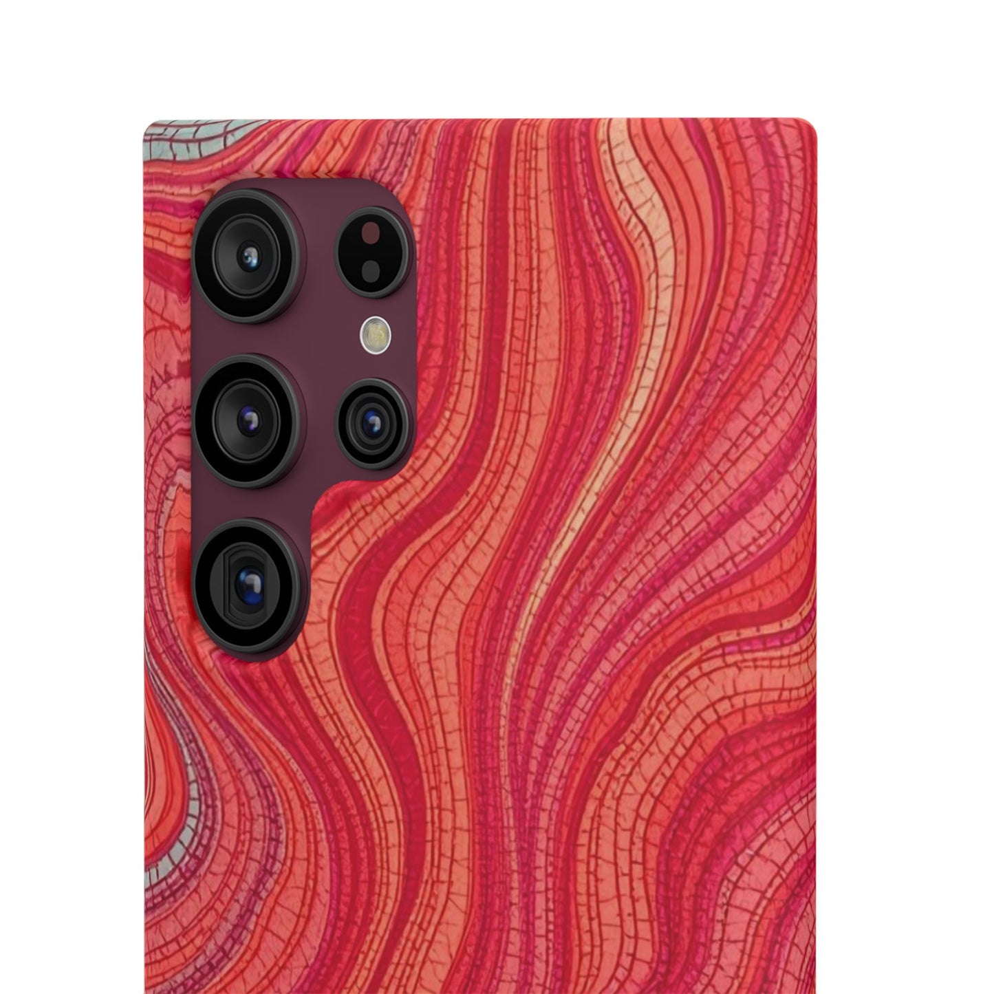 Retro Wavy Red Case