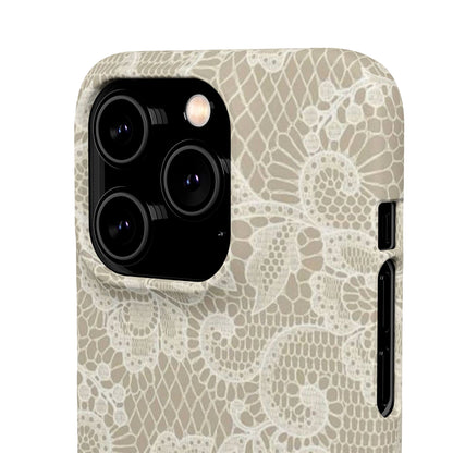 Vintage Beige Lace Case