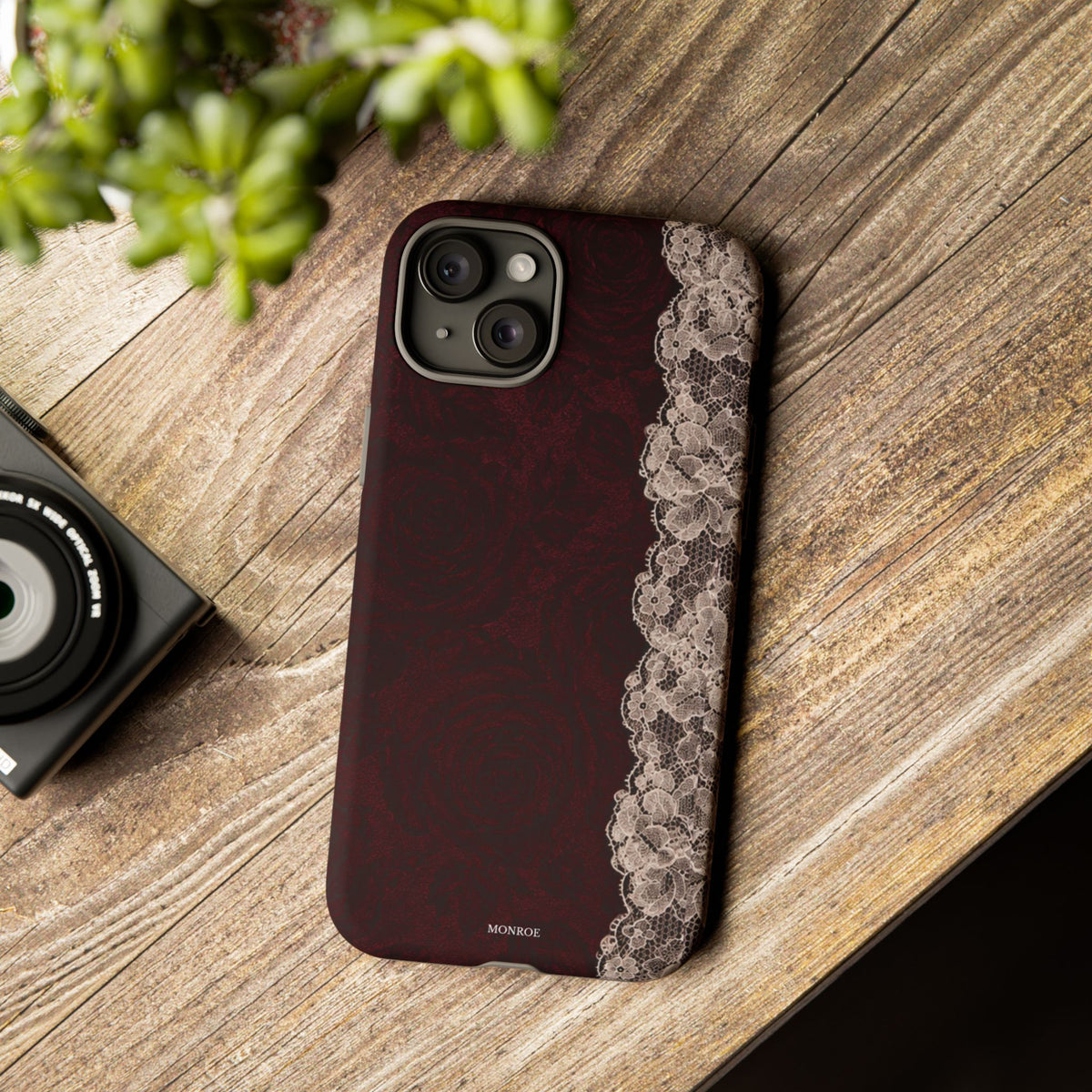 Burgundy Rose Tough Case