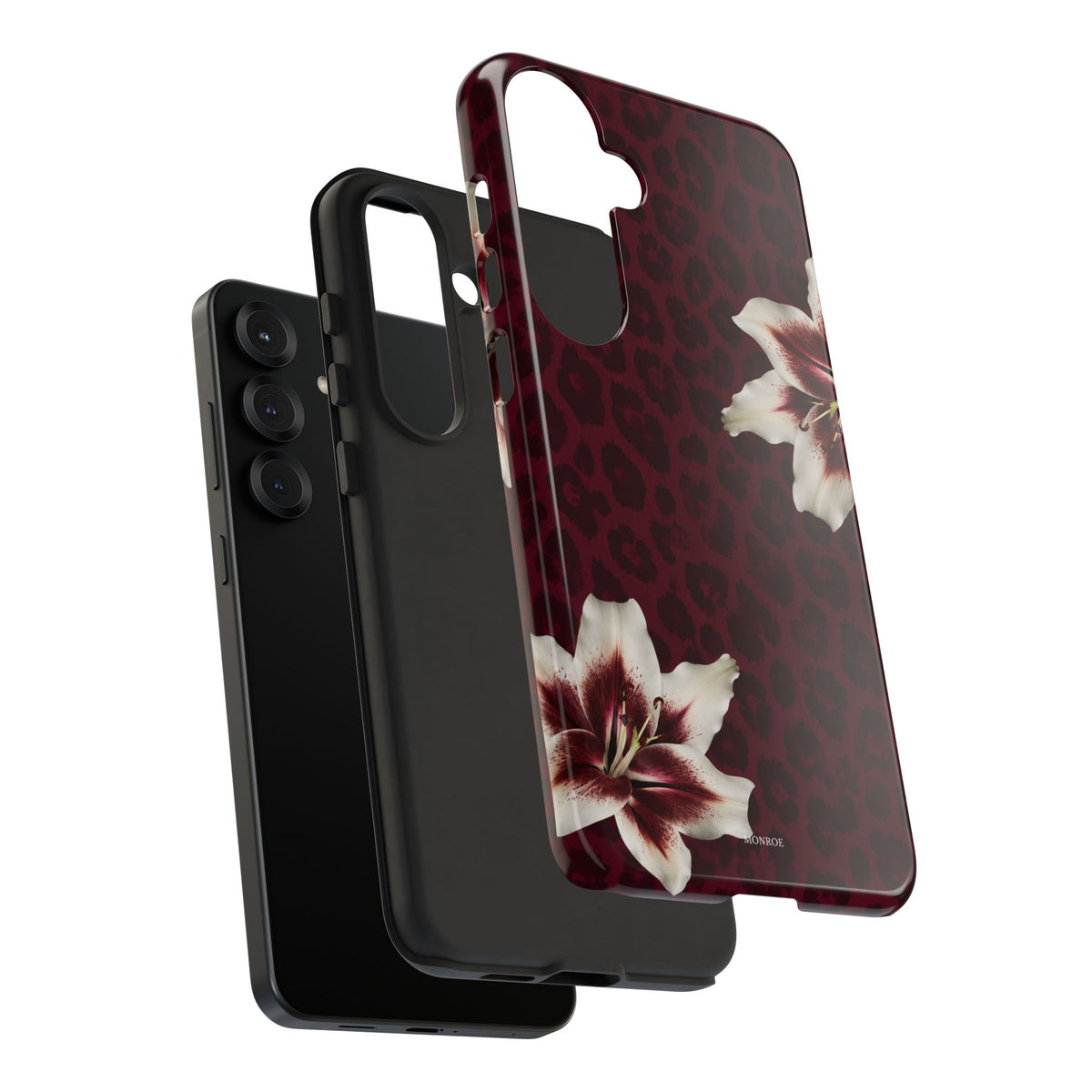 Burgundy Lily Leopard Tough Case