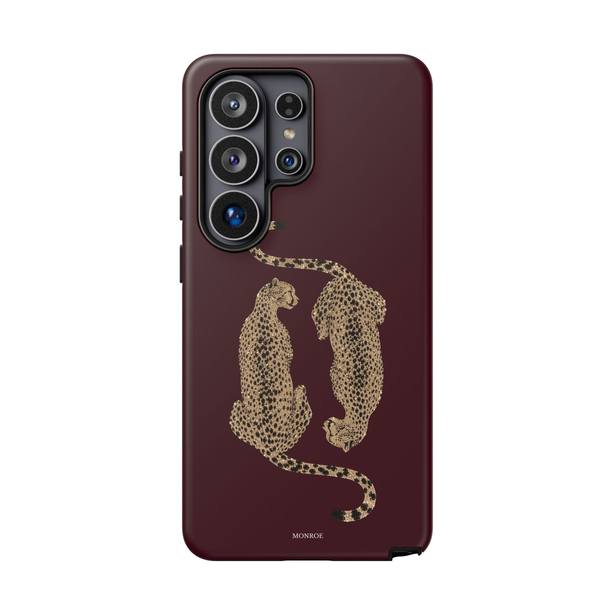Burgundy Cheetah Tough Case