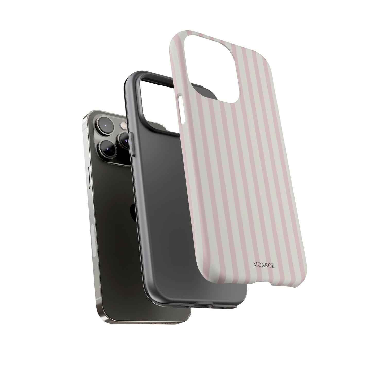 Light Pink Stripe Tough Phone Case