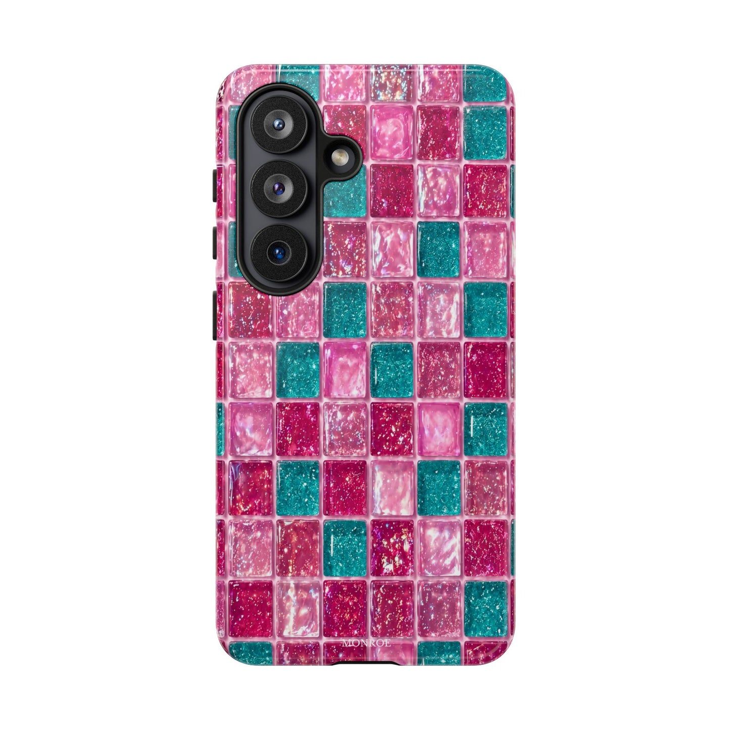 Pink Teal Mosaic Tough Case