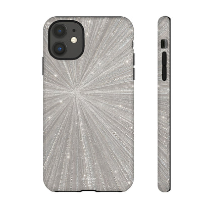 Sparkling Silver Burst Tough Case