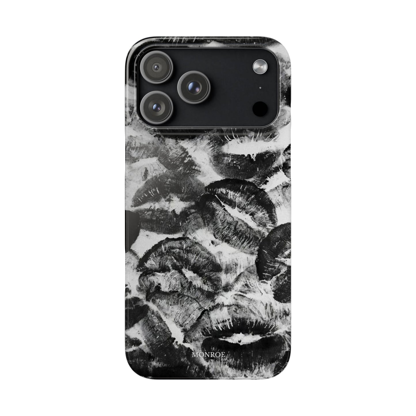 Black & White Kiss Print Case