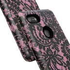 Pink Lace Pattern Tough Phone Case