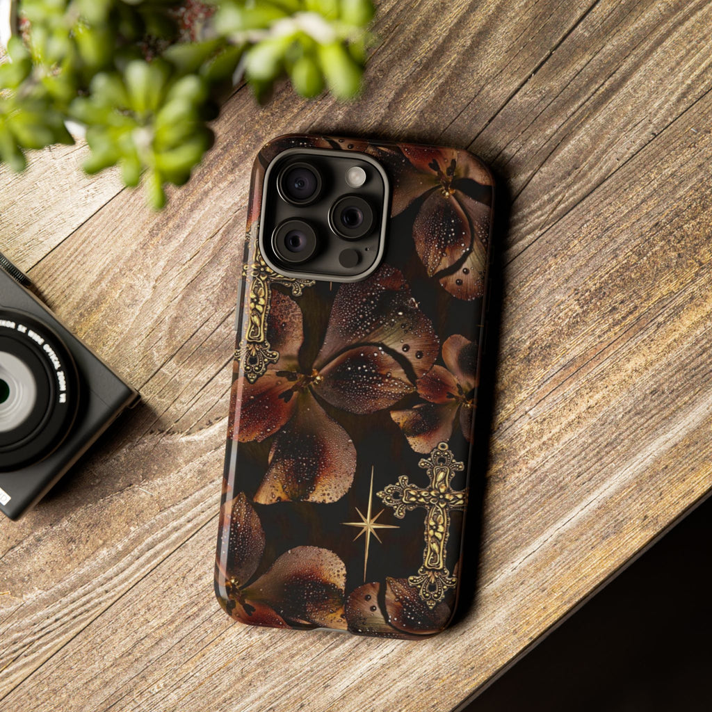 Floral Cross Pattern Tough Case