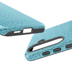 Croc Embossed Turquoise Phone Case