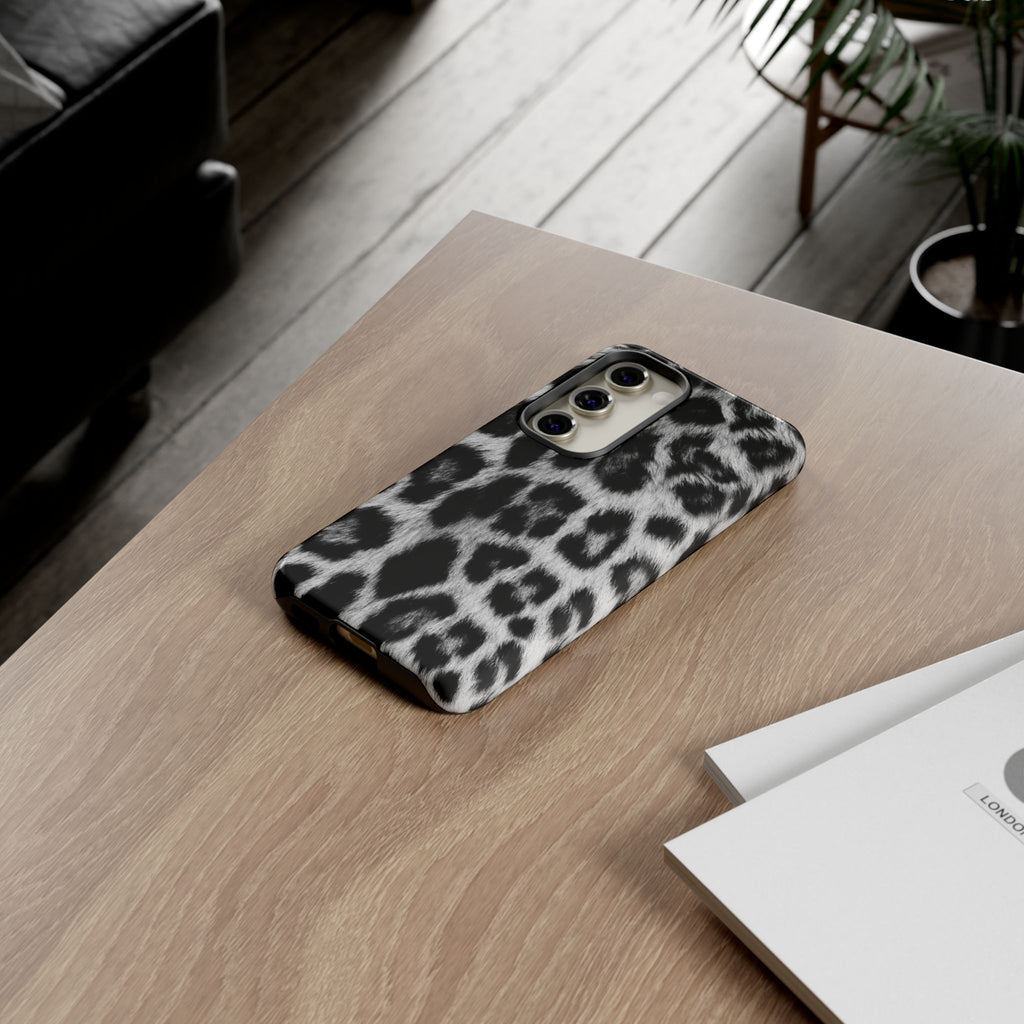 B&W Leopard Phone Case