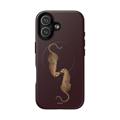Burgundy Leopard Duo MagSafe Case