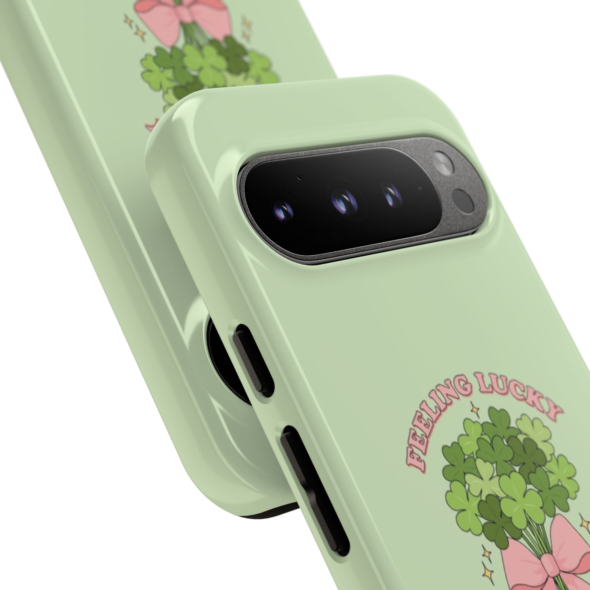 ‘Feeling Lucky' Clover Bouquet Tough Phone Case