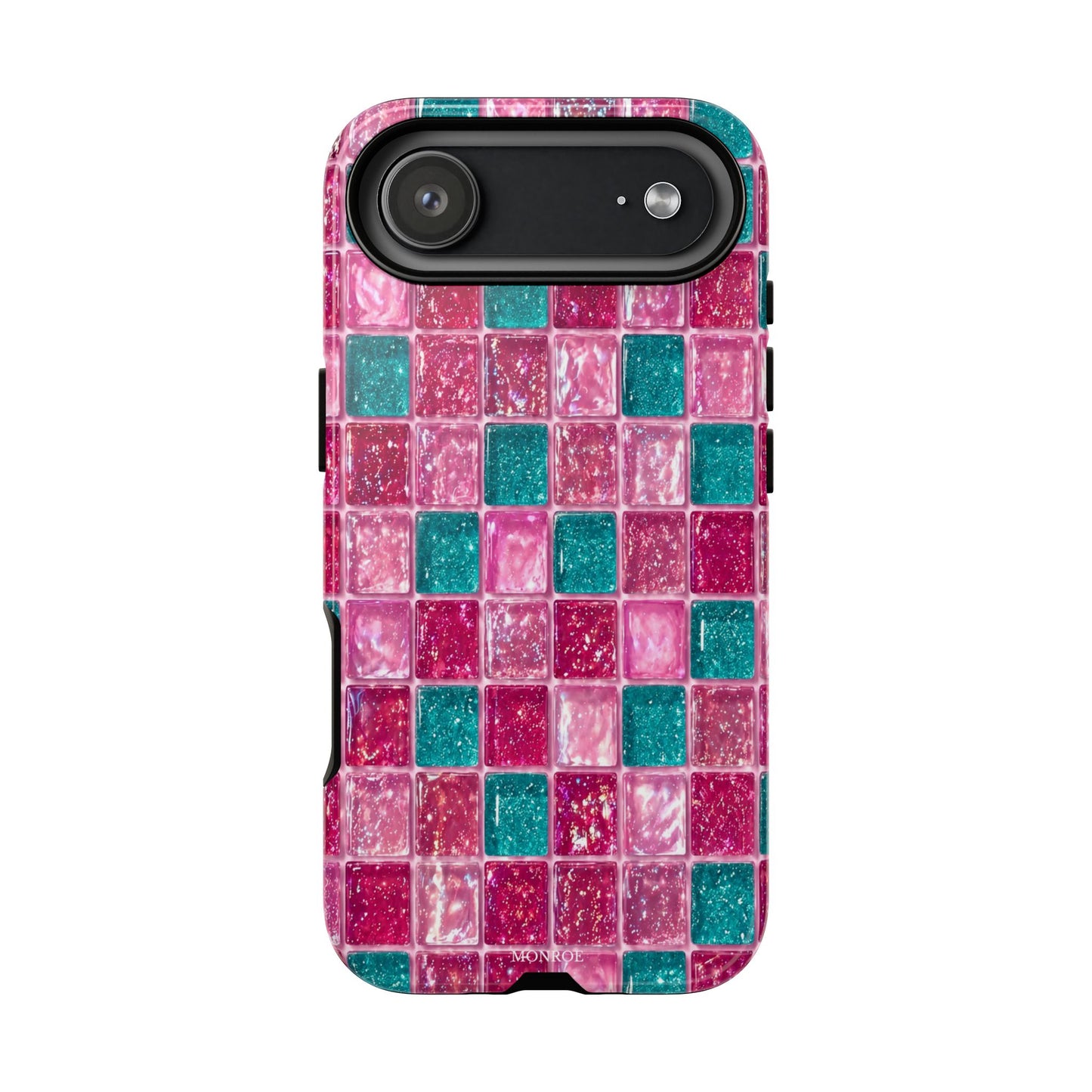 Pink Teal Mosaic Tough Case