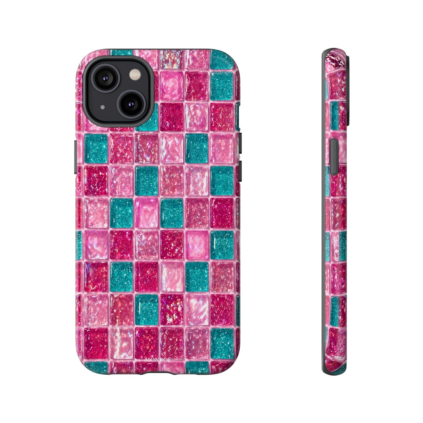 Pink Teal Mosaic Tough Case