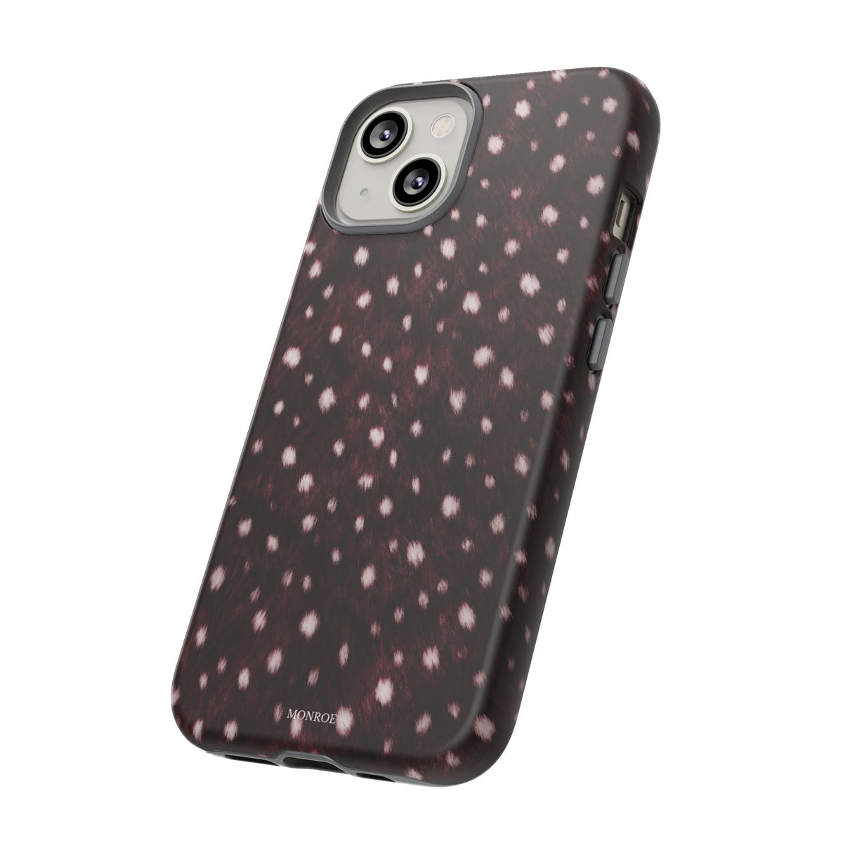 Burgundy Spotted Fur Tough Case