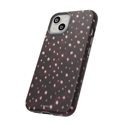 Burgundy Spotted Fur Tough Case