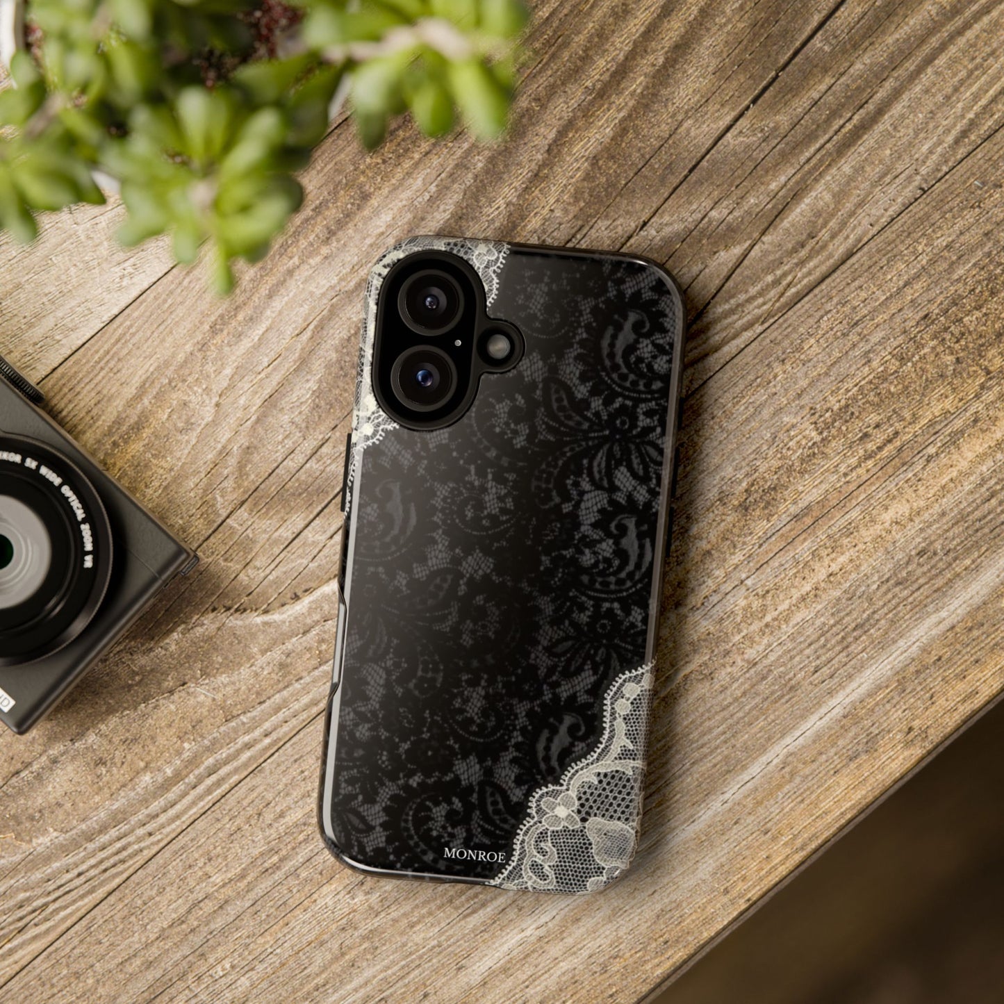 Black & White Edged Tough Case