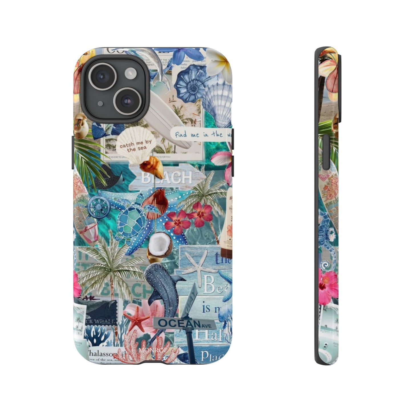 Tropical Beach Collage Tough Case