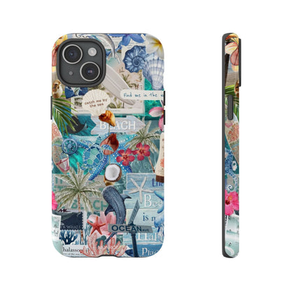 Tropical Beach Collage Tough Case