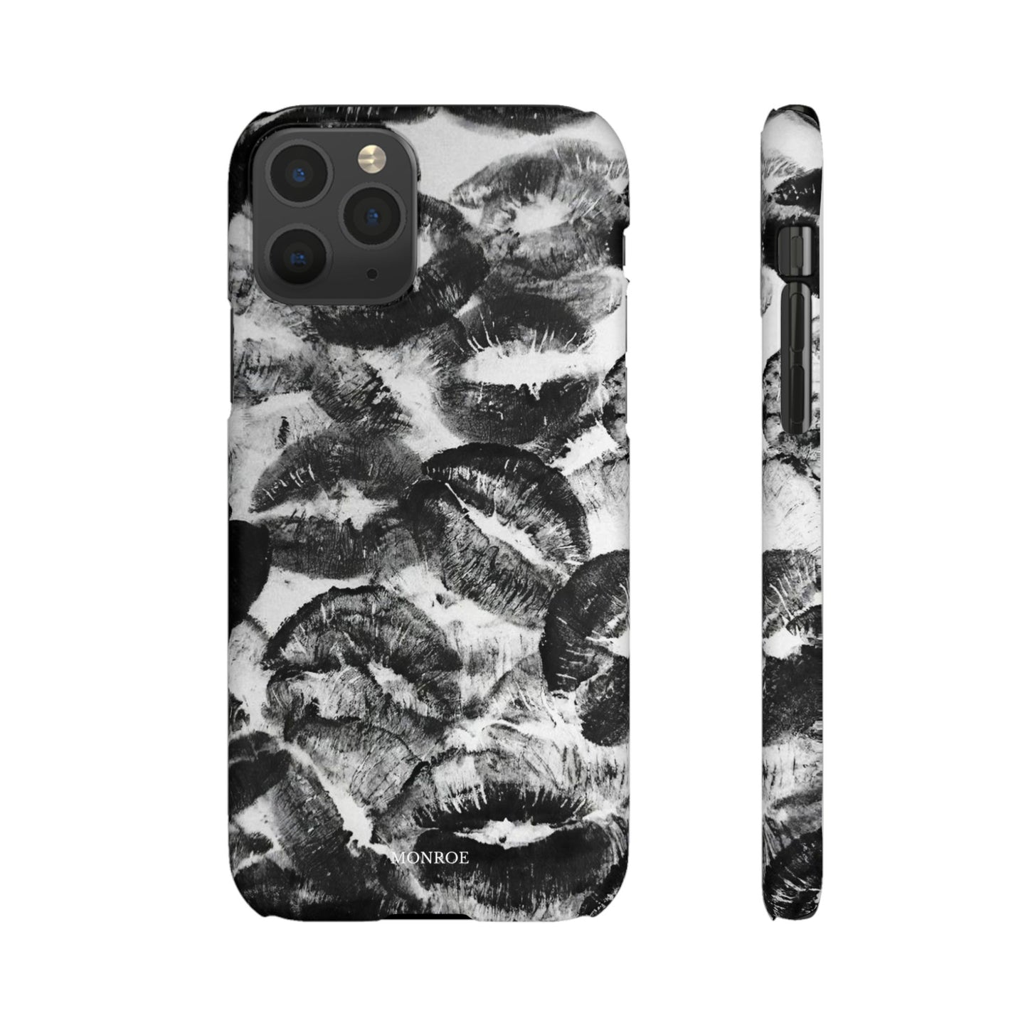 Black & White Kiss Print Case