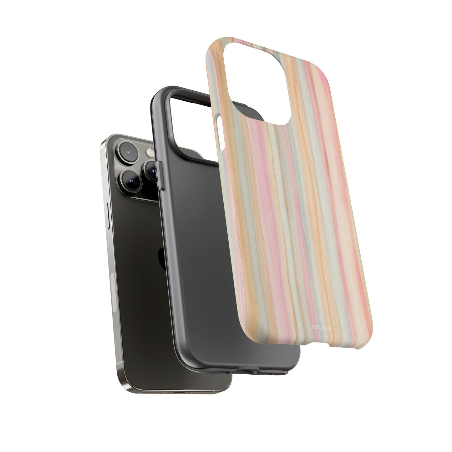 Pastel Watercolor Stripe Tough Case
