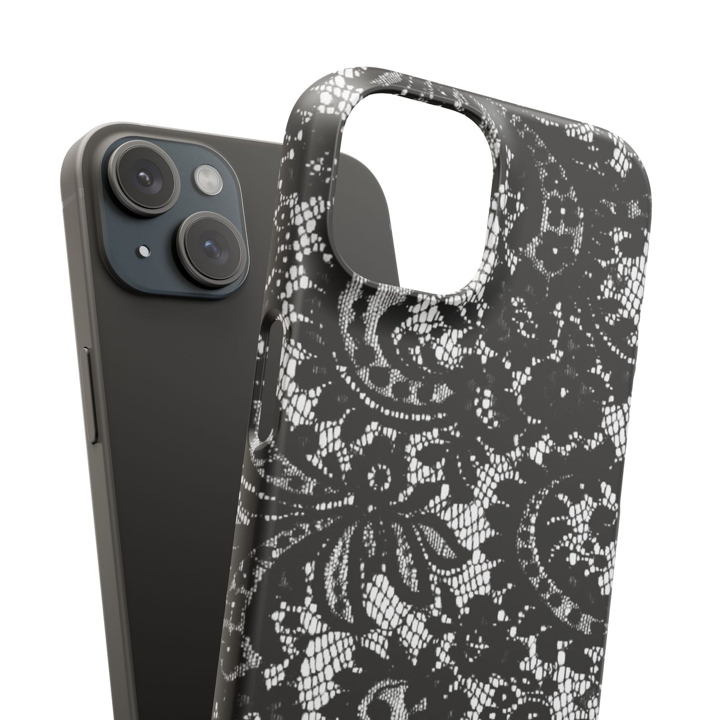 Black Lace Elegant Pattern Case