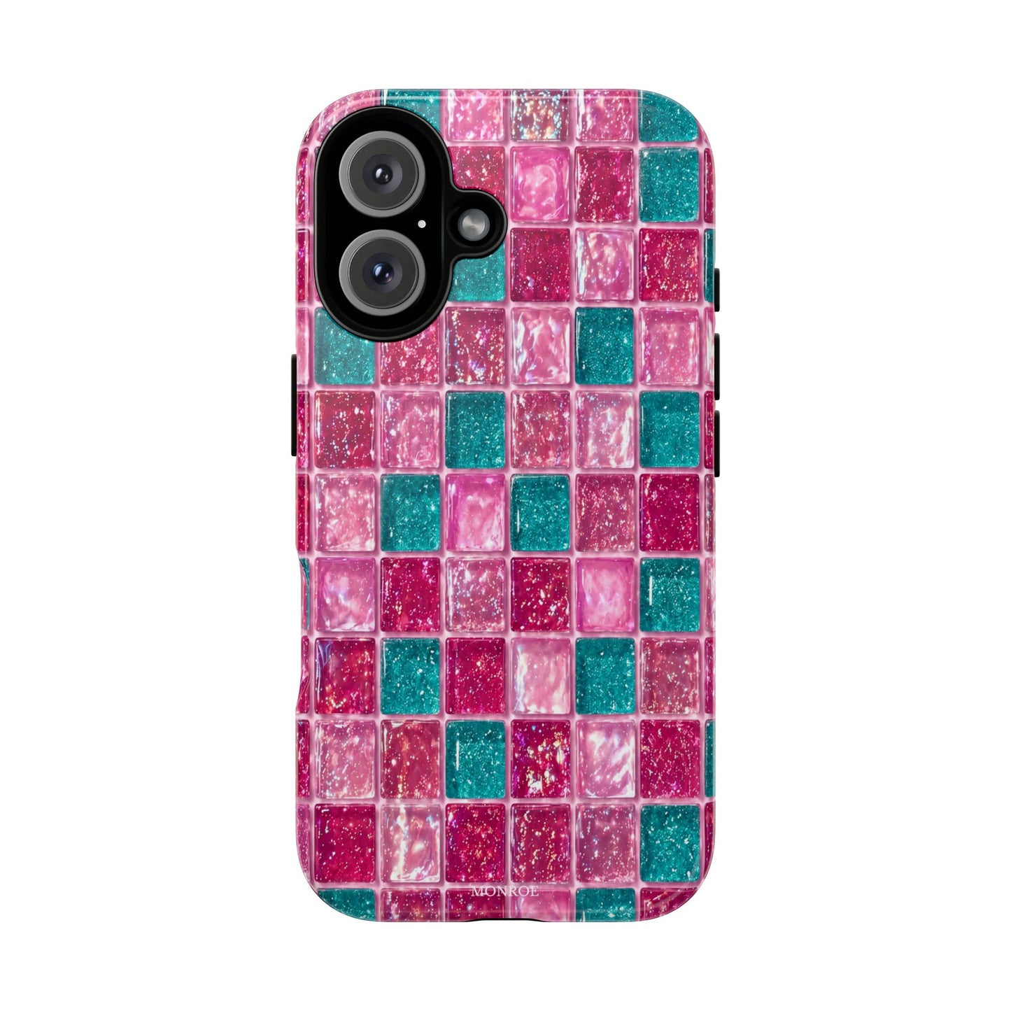 Pink Teal Mosaic Tough Case