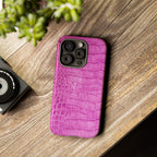 Purple Croc Phone Case