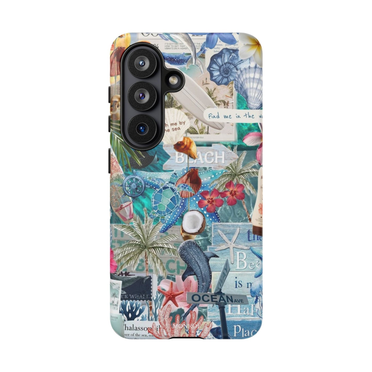 Tropical Beach Collage Tough Case