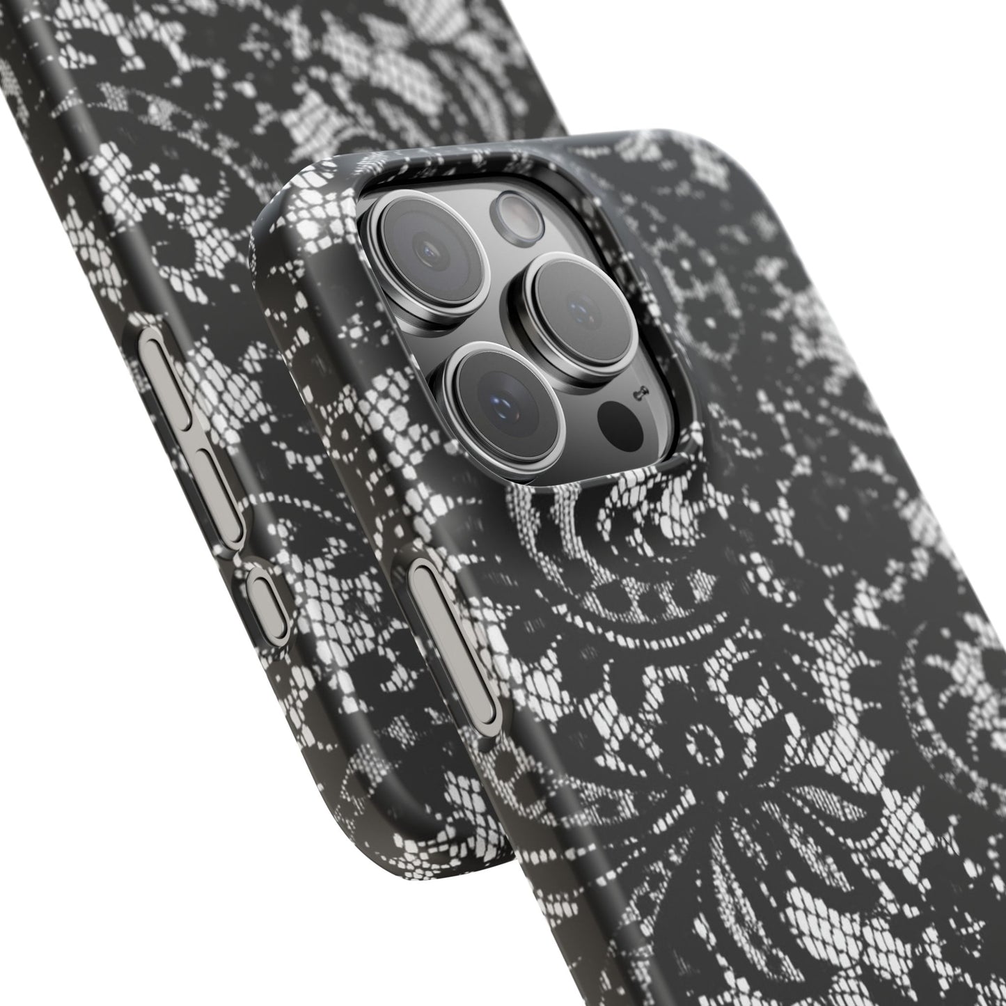Black Lace Elegant Pattern Case
