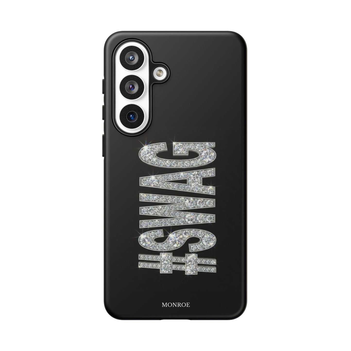 “#SWAG” Black Bling Tough Case