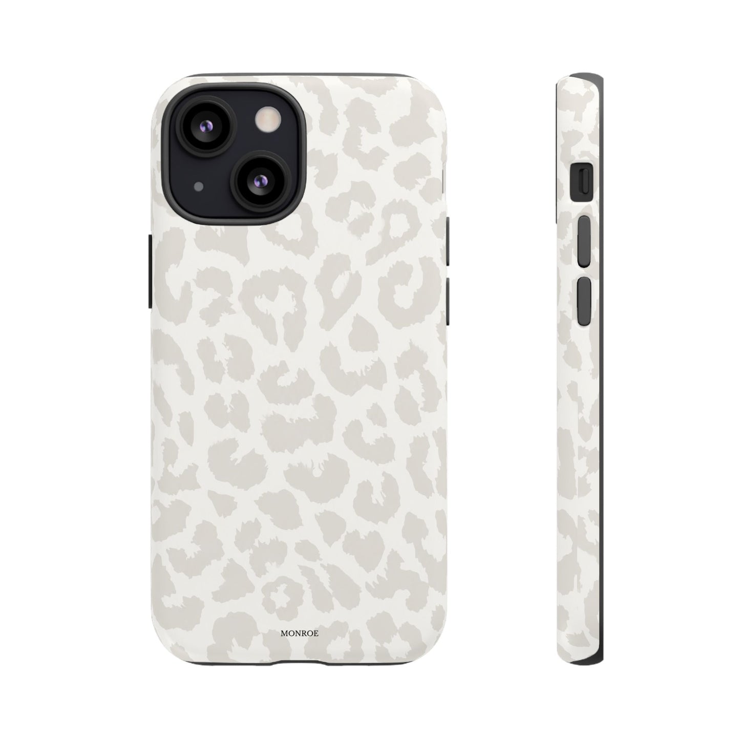 White Leopard Print Tough Case