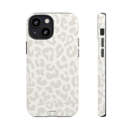 White Leopard Print Tough Case