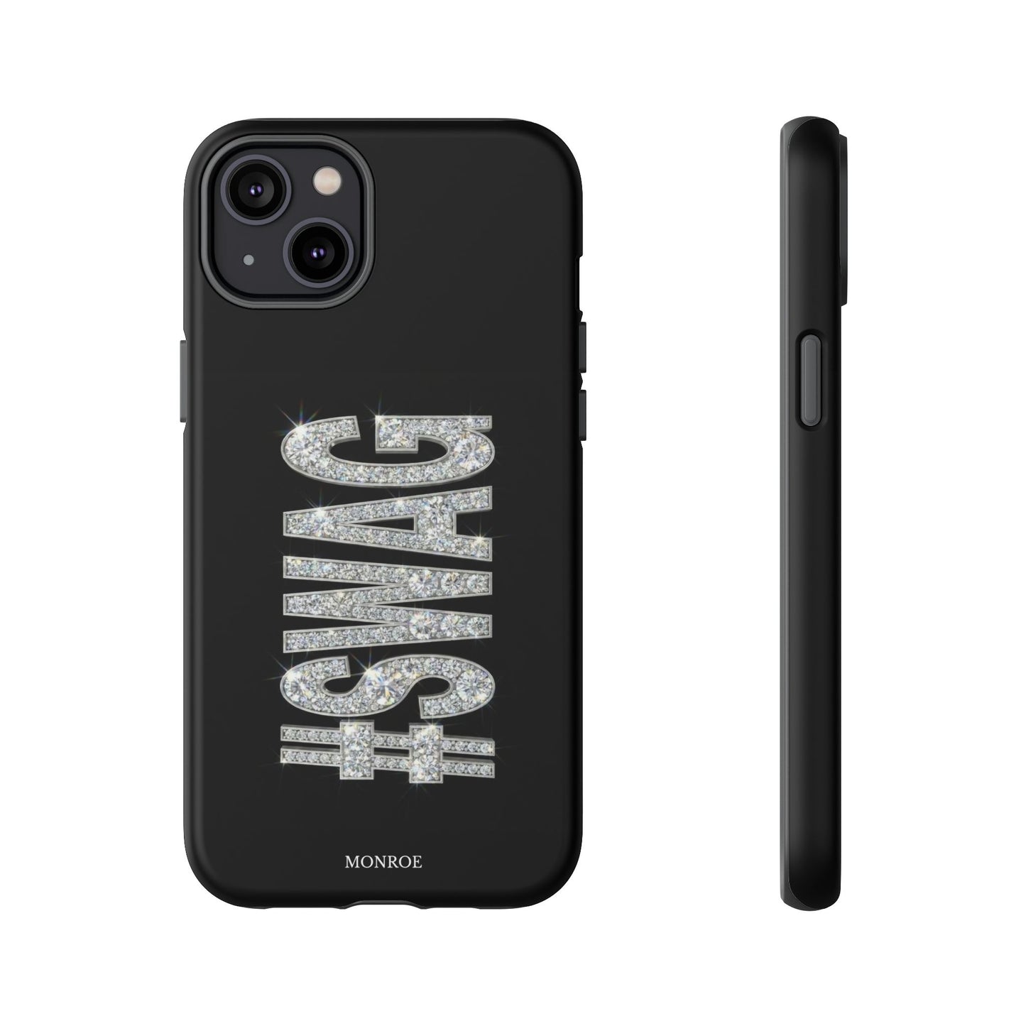 “#SWAG” Black Bling Tough Case
