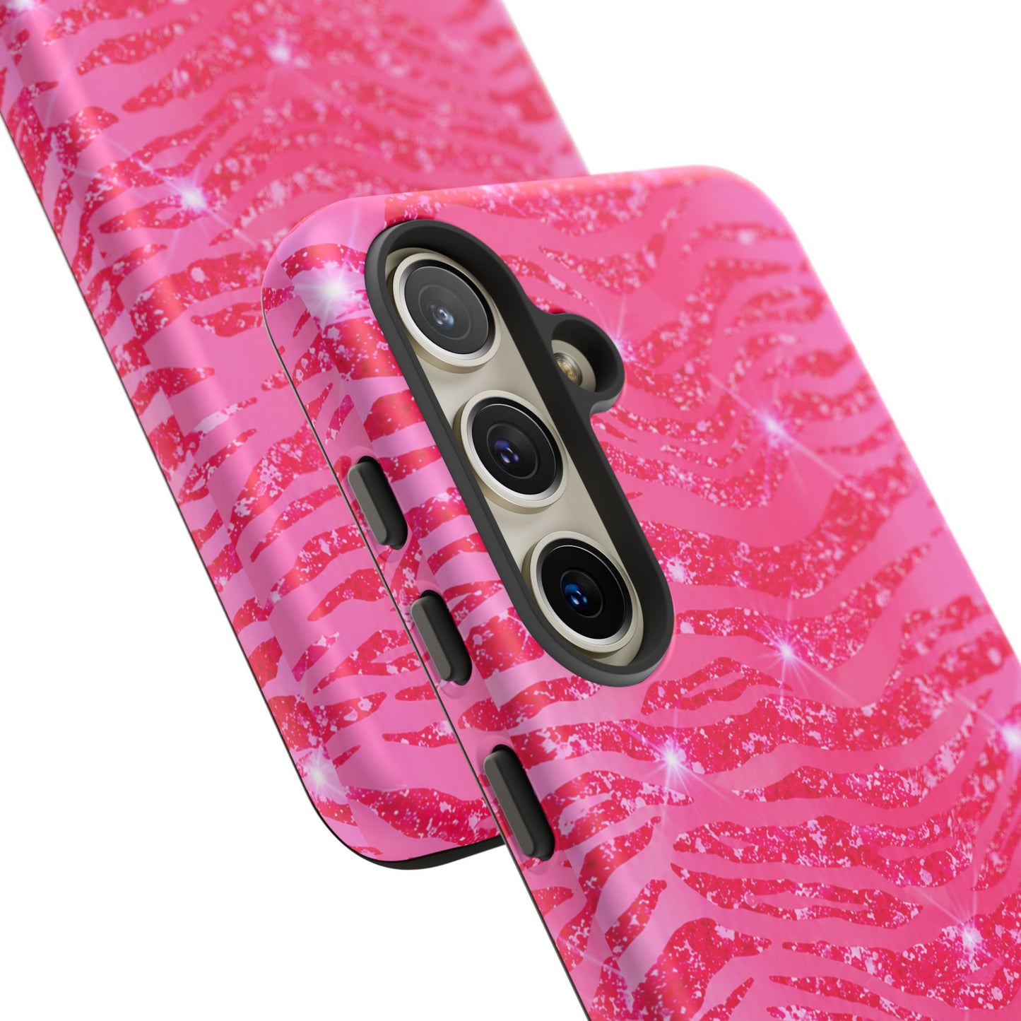 Pink Glitter Zebra Tough Case