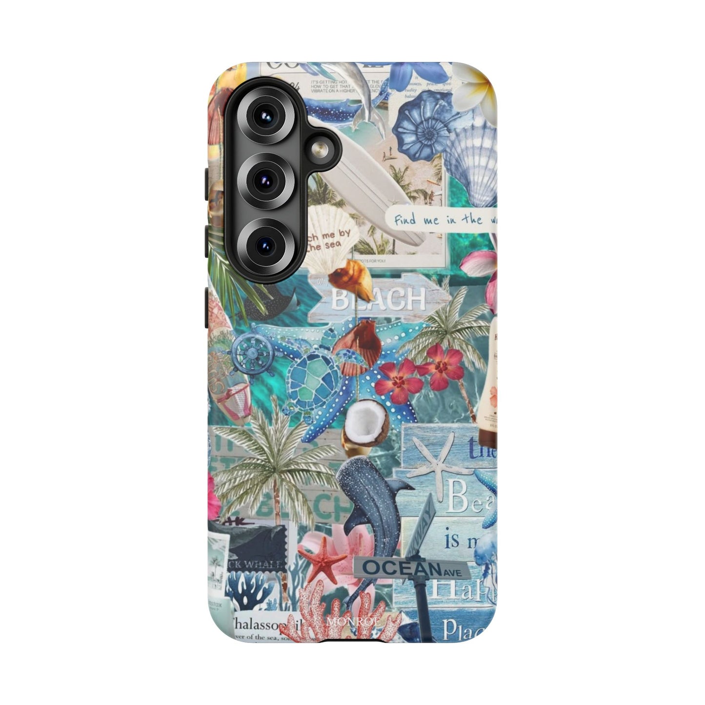Tropical Beach Collage Tough Case