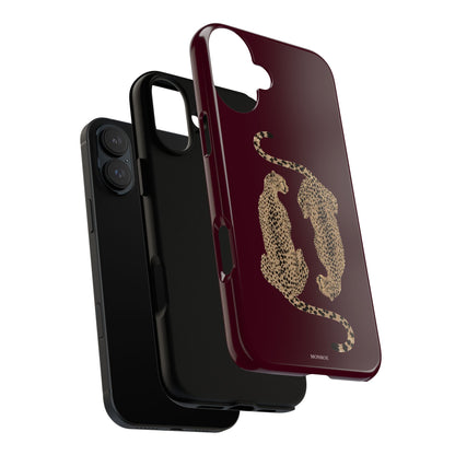 Burgundy Cheetah Tough Case