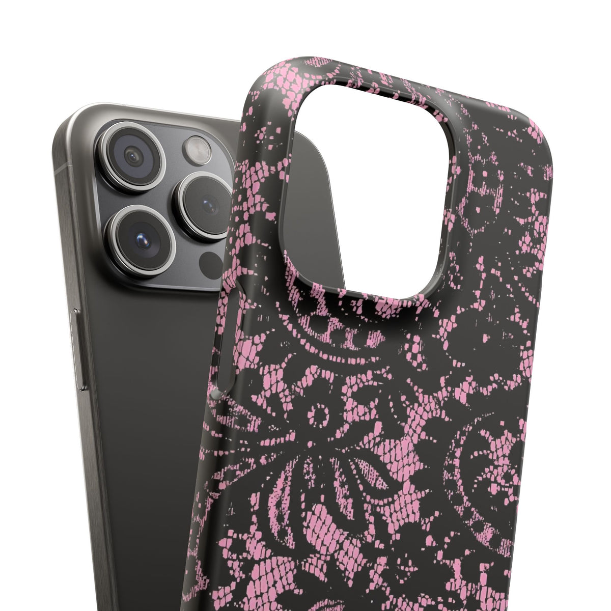 Pink Lace Pattern Case