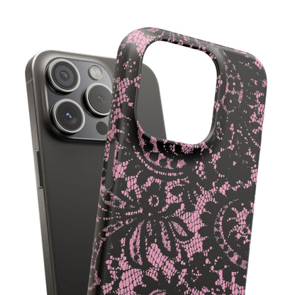 Pink Lace Pattern Case